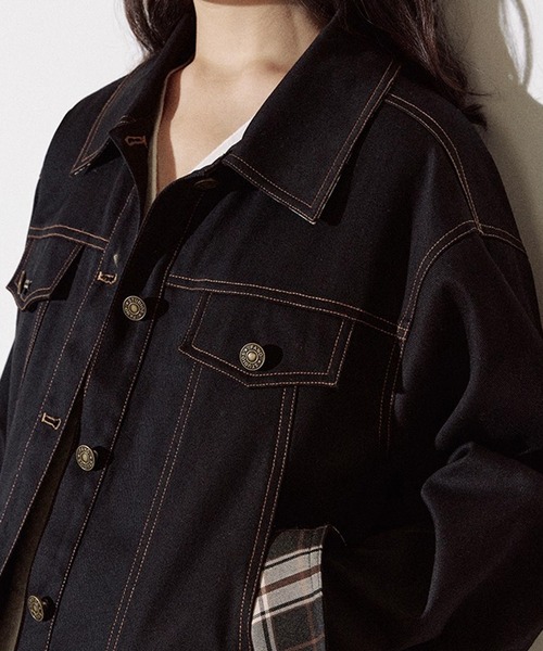 【ffcd】FanoStudios コーデュロイカラーデニムジャケット・S ffcd】FanoStudios コーデュロイカラーデニムジャケット・S ffcd