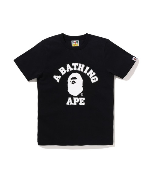 A BATHING APE(アベイシングエイプ)の「CRYSTAL STONE COLLEGE TEE(Tシャツ/カットソー・レディース・ブラック/ホワイト・X-SMALL/SMALL/MEDIUM)」の2枚目の写真