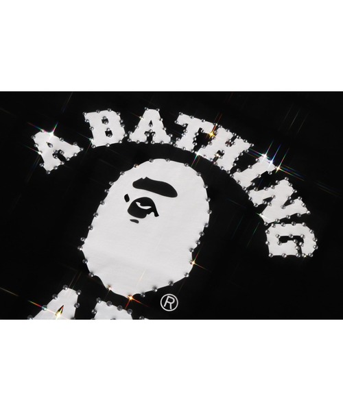 A BATHING APE(アベイシングエイプ)の「CRYSTAL STONE COLLEGE TEE(Tシャツ/カットソー・レディース・ブラック/ホワイト・X-SMALL/SMALL/MEDIUM)」の4枚目の写真