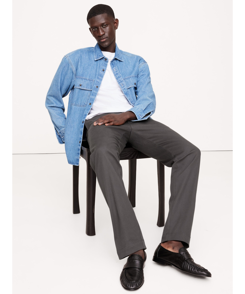 Banana Republic（バナナリパブリック）の「スリム イタリアン ストレッチ チノパンツ（チノパンツ・メンズ・ネイビー/ベージュ/アイボリー/ブラック/カーキ/チャコールグレー・32W 30L/30W 30L/34W 30L/31W 30L/33W 30L/28W 30L/29W 30L）」の4枚目の写真