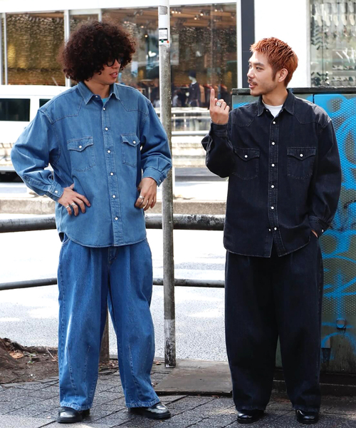 is-ness(イズネス)の「is-ness / イズネス WESTERN SHIRTS (Enzyme Wash)(シャツ/ブラウス・メンズ・ブラック/ネイビー・MEDIUM/LARGE)」の5枚目の写真