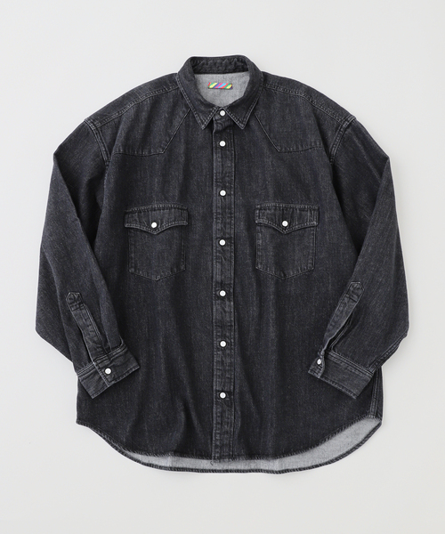 is-ness(イズネス)の「is-ness / イズネス WESTERN SHIRTS (Enzyme Wash)(シャツ/ブラウス・メンズ・ブラック/ネイビー・MEDIUM/LARGE)」の6枚目の写真
