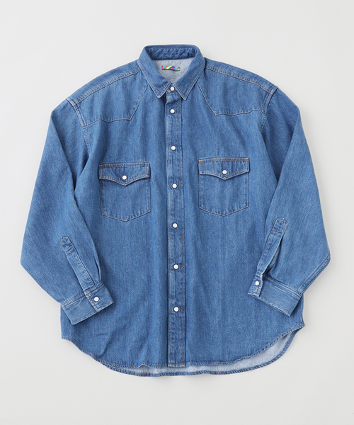 is-ness(イズネス)の「is-ness / イズネス WESTERN SHIRTS (Enzyme Wash)(シャツ/ブラウス・メンズ・ブラック/ネイビー・MEDIUM/LARGE)」の7枚目の写真