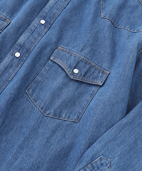 is-ness(イズネス)の「is-ness / イズネス WESTERN SHIRTS (Enzyme Wash)(シャツ/ブラウス・メンズ・ブラック/ネイビー・MEDIUM/LARGE)」の10枚目の写真