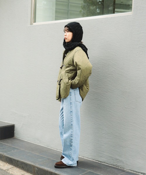B:MING by BEAMS(ビーミングバイビームス)の「キルティング ダッフル ブルゾン(S~M)(ブルゾン・レディース・ホワイト系その他5/カーキ・SMALL/MEDIUM)」の3枚目の写真