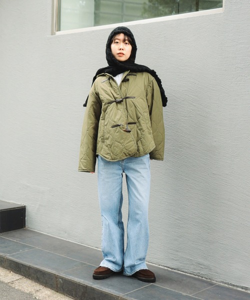 B:MING by BEAMS(ビーミングバイビームス)の「キルティング ダッフル ブルゾン(S~M)(ブルゾン・レディース・ホワイト系その他5/カーキ・SMALL/MEDIUM)」の4枚目の写真