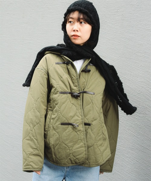 B:MING by BEAMS(ビーミングバイビームス)の「キルティング ダッフル ブルゾン(S~M)(ブルゾン・レディース・ホワイト系その他5/カーキ・SMALL/MEDIUM)」の5枚目の写真