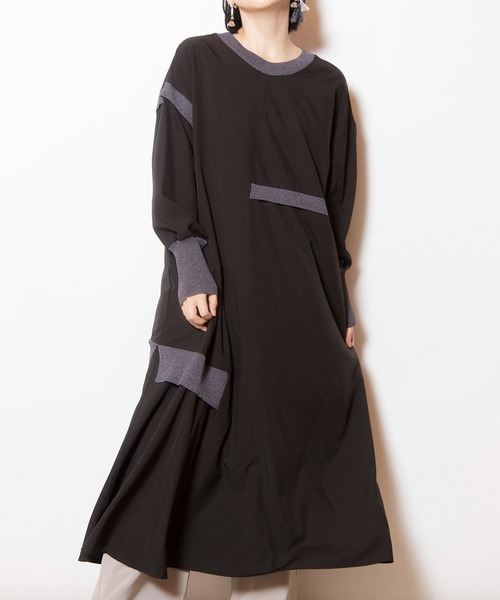 OSMOSIS（オズモーシス）の「2WAY切替ワンピース（ワンピース・レディース・ブルー/ライトベージュ/ブラック・ONE SIZE）」の2枚目の写真