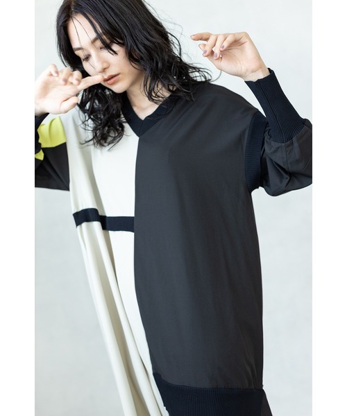 OSMOSIS（オズモーシス）の「2WAY切替ワンピース（ワンピース・レディース・ブルー/ライトベージュ/ブラック・ONE SIZE）」の7枚目の写真