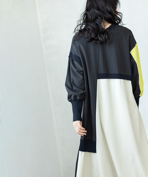 OSMOSIS（オズモーシス）の「2WAY切替ワンピース（ワンピース・レディース・ブルー/ライトベージュ/ブラック・ONE SIZE）」の8枚目の写真