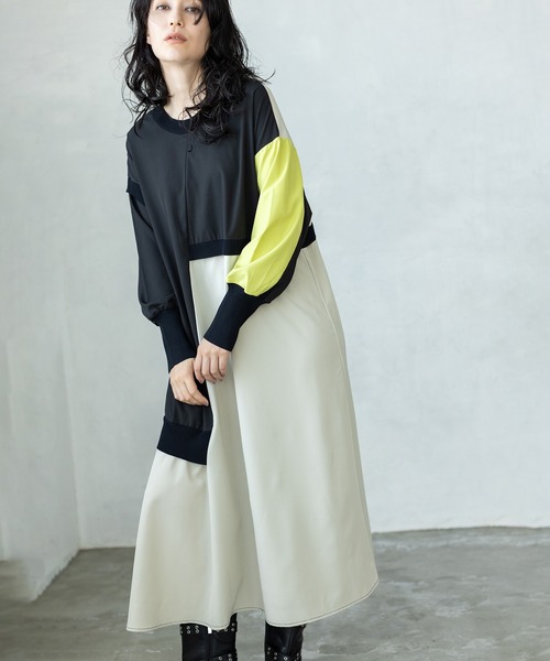 OSMOSIS（オズモーシス）の「2WAY切替ワンピース（ワンピース・レディース・ブルー/ライトベージュ/ブラック・ONE SIZE）」の11枚目の写真