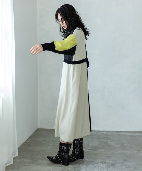 OSMOSIS（オズモーシス）の「2WAY切替ワンピース（ワンピース・レディース・ブルー/ライトベージュ/ブラック・ONE SIZE）」の13枚目の写真