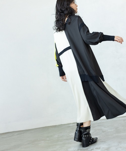 OSMOSIS（オズモーシス）の「2WAY切替ワンピース（ワンピース・レディース・ブルー/ライトベージュ/ブラック・ONE SIZE）」の14枚目の写真