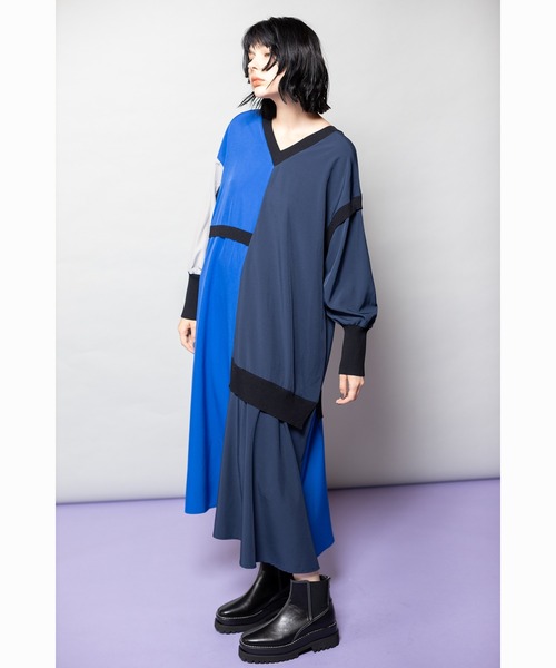 OSMOSIS（オズモーシス）の「2WAY切替ワンピース（ワンピース・レディース・ブルー/ライトベージュ/ブラック・ONE SIZE）」の15枚目の写真