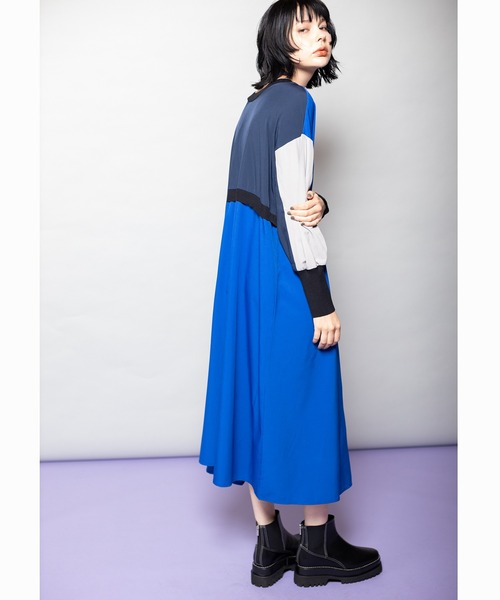 OSMOSIS（オズモーシス）の「2WAY切替ワンピース（ワンピース・レディース・ブルー/ライトベージュ/ブラック・ONE SIZE）」の18枚目の写真