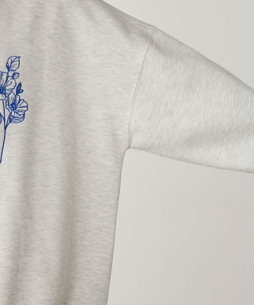 BONLECILL（ボンルシール）の「フラワー刺繍裏起毛スウェットプルオーバー（スウェット・レディース・ブラウン/オートミール/チャコールグレー/オフホワイト・FREE）」の15枚目の写真