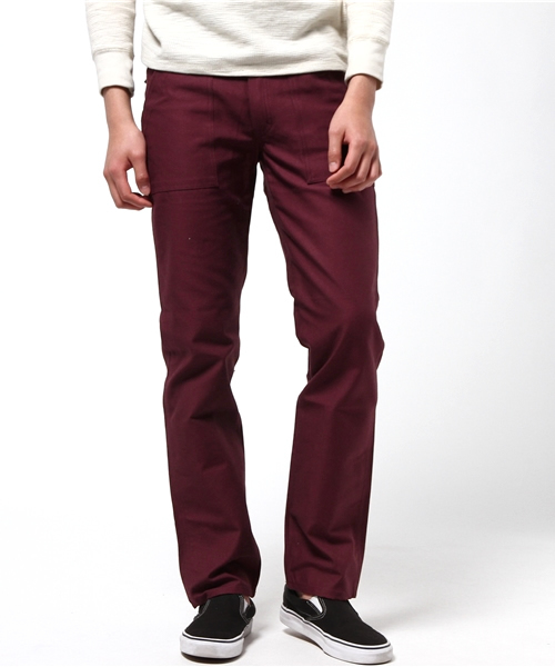 GUNG HO（ガンホー）の「BACK SATEEN SLIM BAKER PANTS/バックサテンスリムベイカーパンツ（その他パンツ・メンズ・オリーブ/ベージュ/ネイビー/ワイン/ブラック・28inch/32inch/30inch/34inch）」の5枚目の写真