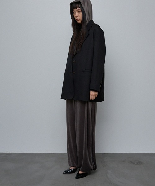 NOMINE（ノミネ）の「ベロアトラックパンツ（その他パンツ・レディース・グレー/ボルドー/ブラック・S/M）」の9枚目の写真