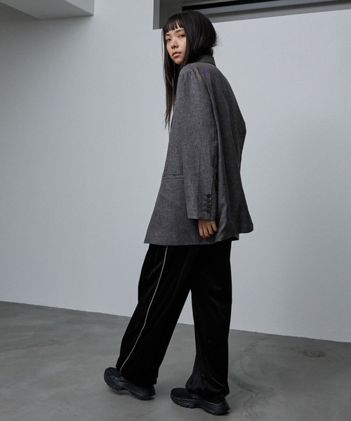 NOMINE（ノミネ）の「ベロアトラックパンツ（その他パンツ・レディース・グレー/ボルドー/ブラック・S/M）」の7枚目の写真