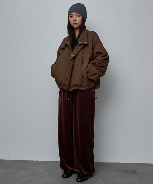 NOMINE（ノミネ）の「ベロアトラックパンツ（その他パンツ・レディース・グレー/ボルドー/ブラック・S/M）」の12枚目の写真