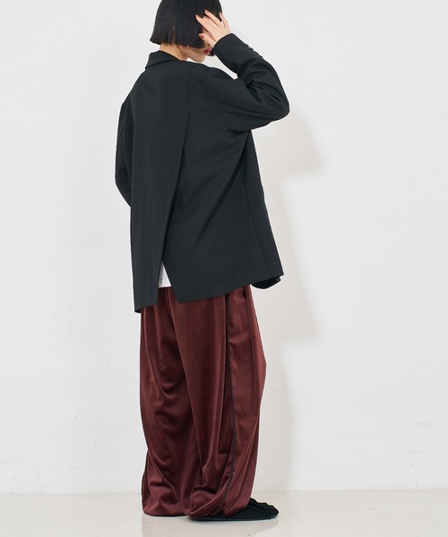 NOMINE（ノミネ）の「ベロアトラックパンツ（その他パンツ・レディース・グレー/ボルドー/ブラック・S/M）」の15枚目の写真