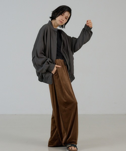 NOMINE(ノミネ)の「ベロアトラックパンツ(その他パンツ・レディース・ボルドー/ブラック/グレー/ブラウン・S/M)」の7枚目の写真