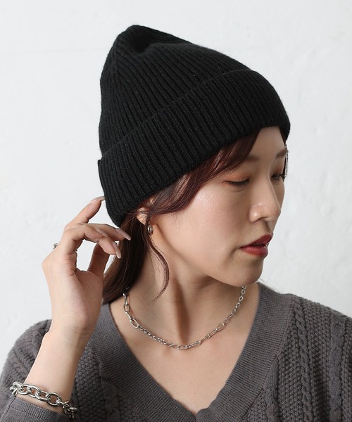 COLONY 2139（コロニートゥーワンスリーナイン）の「ニットキャップ（ニットキャップ/ビーニー・レディース・ブラック/グレー・FREE）」の2枚目の写真