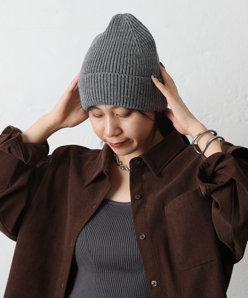 COLONY 2139（コロニートゥーワンスリーナイン）の「ニットキャップ（ニットキャップ/ビーニー・レディース・ブラック/グレー・FREE）」の7枚目の写真