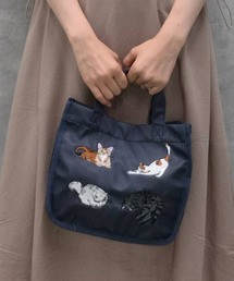 Bleu Bleuet（ブルーブルーエ）の「ナイロン刺繍ランチトートバッグ（トートバッグ）」