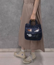 Bleu Bleuet（ブルーブルーエ）の「ナイロン刺繍ランチトートバッグ（トートバッグ）」