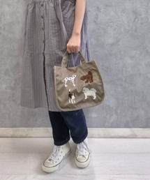 Bleu Bleuet（ブルーブルーエ）の「ナイロン刺繍ランチトートバッグ（トートバッグ）」