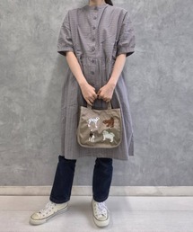 Bleu Bleuet（ブルーブルーエ）の「ナイロン刺繍ランチトートバッグ（トートバッグ）」