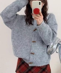 トグルボタンニットカーディガン