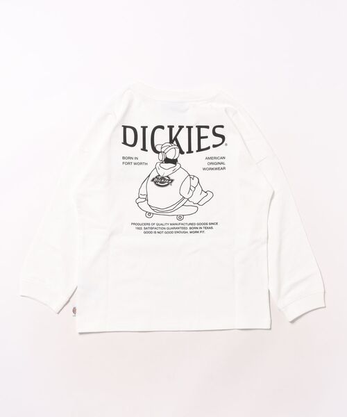 Dickies（ディッキーズ）の「【ムラサキスポーツ限定】Dickies/ディッキーズ DK Pigment dye L/T shirt キッズ ロンT 253K30M201（Tシャツ/カットソー・キッズ・ブラック/ブルー/ホワイト・130cm/140cm/150cm/160cm）」の4枚目の写真