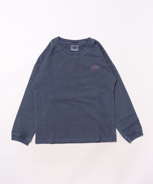 Dickies（ディッキーズ）の「【ムラサキスポーツ限定】Dickies/ディッキーズ DK Pigment dye L/T shirt キッズ ロンT 253K30M201（Tシャツ/カットソー・キッズ・ブラック/ブルー/ホワイト・130cm/140cm/150cm/160cm）」の7枚目の写真