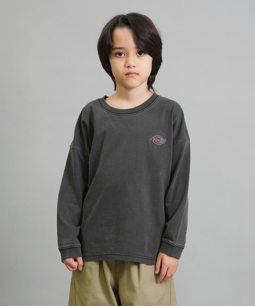 Dickies（ディッキーズ）の「【ムラサキスポーツ限定】Dickies/ディッキーズ DK Pigment dye L/T shirt キッズ ロンT 253K30M201（Tシャツ/カットソー・キッズ・ブラック/ブルー/ホワイト・130cm/140cm/150cm/160cm）」の20枚目の写真