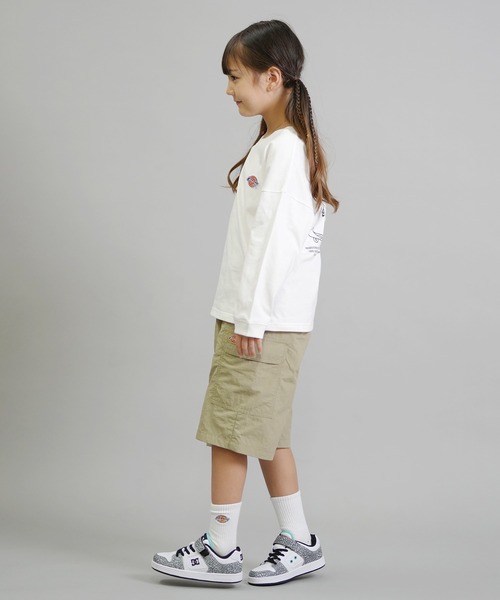 Dickies（ディッキーズ）の「【ムラサキスポーツ限定】Dickies/ディッキーズ DK Pigment dye L/T shirt キッズ ロンT 253K30M201（Tシャツ/カットソー・キッズ・ブラック/ブルー/ホワイト・130cm/140cm/150cm/160cm）」の22枚目の写真