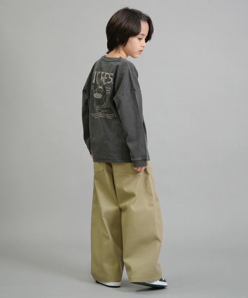 Dickies（ディッキーズ）の「【ムラサキスポーツ限定】Dickies/ディッキーズ DK Pigment dye L/T shirt キッズ ロンT 253K30M201（Tシャツ/カットソー・キッズ・ブラック/ブルー/ホワイト・130cm/140cm/150cm/160cm）」の18枚目の写真