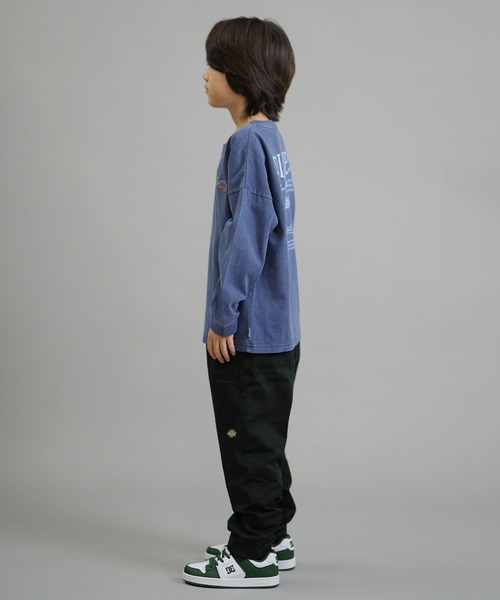 Dickies（ディッキーズ）の「【ムラサキスポーツ限定】Dickies/ディッキーズ DK Pigment dye L/T shirt キッズ ロンT 253K30M201（Tシャツ/カットソー・キッズ・ブラック/ブルー/ホワイト・130cm/140cm/150cm/160cm）」の12枚目の写真