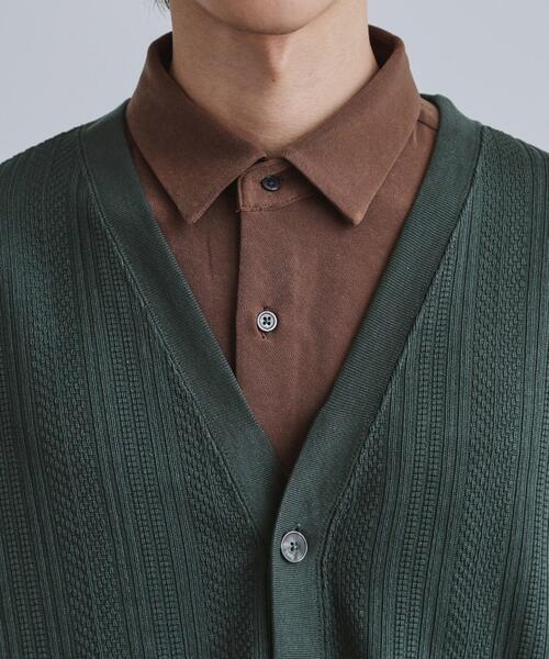 tk.TAKEO KIKUCHI（ティーケータケオキクチ）の「ニットライクジャカードカーディガン（カーディガン/ボレロ・メンズ・チャコールグレー/マスタード/モスグリーン・03/02/04）」の19枚目の写真
