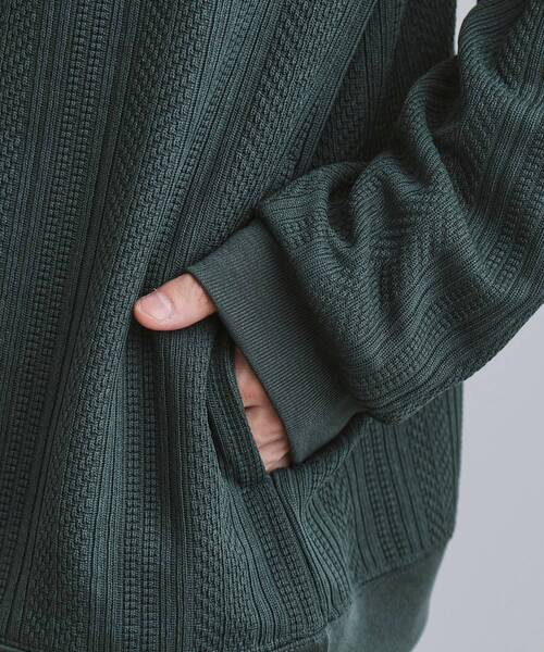 tk.TAKEO KIKUCHI（ティーケータケオキクチ）の「ニットライクジャカードカーディガン（カーディガン/ボレロ・メンズ・チャコールグレー/マスタード/モスグリーン・03/02/04）」の21枚目の写真