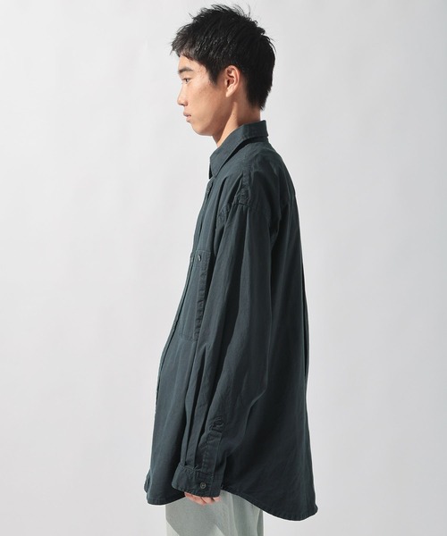 製品染めワークシャツ（シャツ/ブラウス）｜niko and