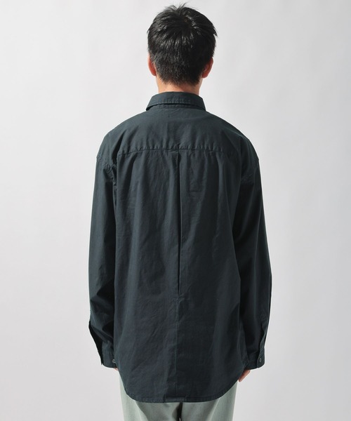 niko and...（ニコアンド）の「製品染めワークシャツ（シャツ/ブラウス・メンズ・ネイビー/アイボリー・MEDIUM/LARGE）」の5枚目の写真