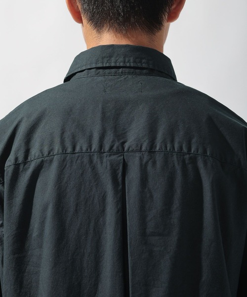 niko and...（ニコアンド）の「製品染めワークシャツ（シャツ/ブラウス・メンズ・ネイビー/アイボリー・MEDIUM/LARGE）」の10枚目の写真