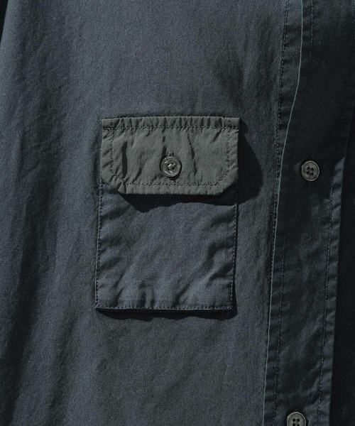niko and...（ニコアンド）の「製品染めワークシャツ（シャツ/ブラウス・メンズ・ネイビー/アイボリー・MEDIUM/LARGE）」の12枚目の写真