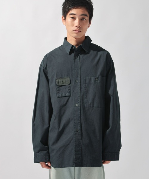 niko and...（ニコアンド）の「製品染めワークシャツ（シャツ/ブラウス・メンズ・ネイビー/アイボリー・MEDIUM/LARGE）」の20枚目の写真