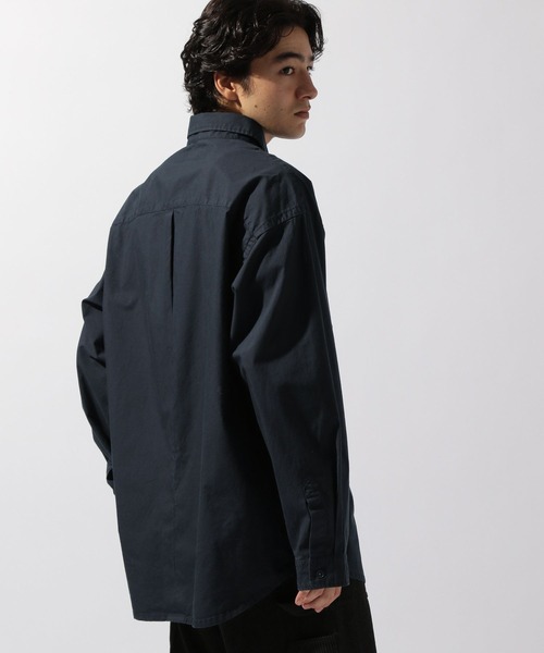 niko and...（ニコアンド）の「製品染めワークシャツ（シャツ/ブラウス・メンズ・ネイビー/アイボリー・MEDIUM/LARGE）」の19枚目の写真