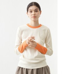 THE SHOP TK  | バイカラーテレコプルオーバー(Tシャツ/カットソー)