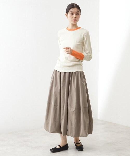 THE SHOP TK （ザ ショップ ティーケー ）の「バイカラーテレコプルオーバー（Tシャツ/カットソー・レディース・ブラック系4/アイボリー系4/グレー系4・12/13）」の9枚目の写真