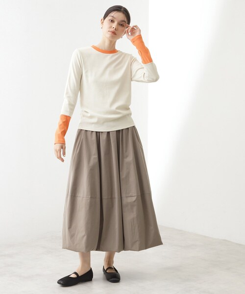 THE SHOP TK （ザ ショップ ティーケー ）の「バイカラーテレコプルオーバー（Tシャツ/カットソー・レディース・ブラック系4/アイボリー系4/グレー系4・12/13）」の8枚目の写真